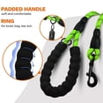 thumbnail image 3 of Rope Dog Leash 6.5 FT with Comfortable Padded Handle, Highly Reflective Threads Dog Leash for Large/Medium Dogs, 1/2 inch, Multi-Color, 3 of 5