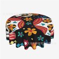 thumbnail image 1 of Mexico waterproof printing waterproof round tablecloth can do any other pattern, 1 of 6