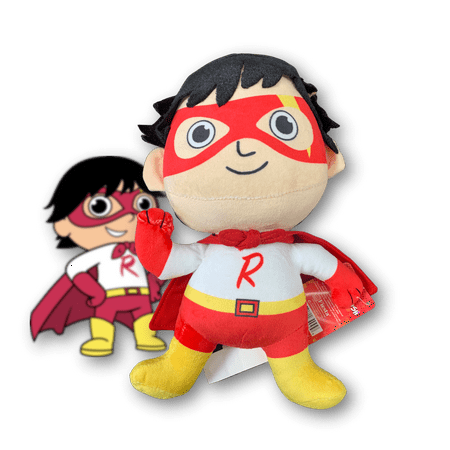 Ryan's World 12" Plush Superhero RED TITAN Ryan Red Titan Hero Pose BOX Packing