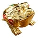 thumbnail image 1 of Cenicero de sapo con tapa, resistente al viento, para escritorio y interior Rojo dorado, 1 of 9
