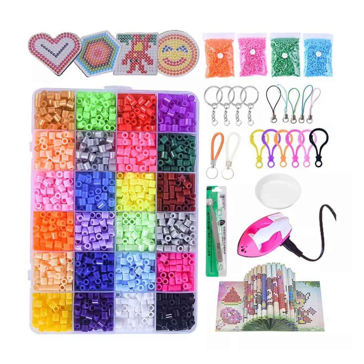 Hama Beads Midi – 6000 Cuentas De Colores Surtidos, 5 Mm, Para Planchar, Ideal Para Manualidades Infantiles A Partir De 5 Años