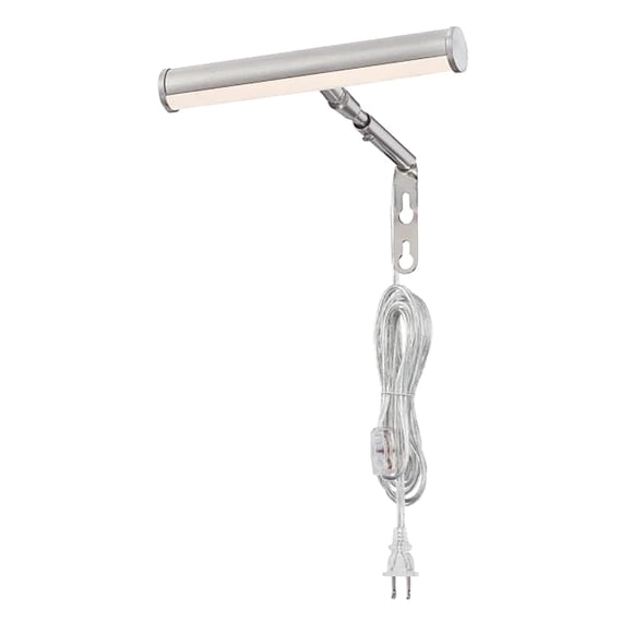 Ciata Lampe pour Photo, Cadre Photo, Lampe LED Intégrée de 7 Pouces, 3000K, 2 Watts (40W Eqv) Lampes Murales en Métal, Lampe d'Art avec Interrupteur Marche/arrêt en Ligne Finition Nickel Brossé