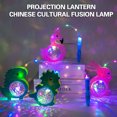 thumbnail image 3 of LED Lantern Cartoon Rabbit Flamingo Dinosaur Shape Colorful Light Battery Operated Portable Children Toy Lamp Mid-Autumn Festival Spring Festival New Year Gift Projection Lantern, 3 of 7