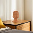 thumbnail image 4 of Milisten Handmade Wicker Mannequin Head Wigs Display Rack Hat Storage Stand Rustic Rattan Cap Holder Mannequin Base for Home Hair Salon, 4 of 5