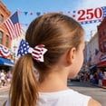 thumbnail image 6 of TOWED22 4th of July Patriotic Girl Hair Bows Clips Accessories, Glitter Red White and Blue Hair Clips USA Decorative Women Hair Accessories for Independence Day Memorial Day(White), 6 of 7