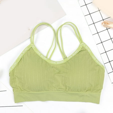 

LEEy-world Women S Lingerie Women s Plus Size Push Up No Steel Ring Bra Sports Beauty Back Bra Seamless Underwear Army Green One Size
