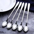 thumbnail image 5 of Set de 8 Cucharas Largas Acero Inoxidable Titanizado para Té Helado Cócteles Café y Helados, 5 of 5