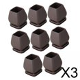 thumbnail image 1 of 3x8x Protectores De Piso Para Patas De Sillas Cubiertas Para Patas De Sillas Inclinadas De 15 degree Para Proteger Pisos Cuadrados De 20 A 28mm, 1 of 10