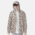 thumbnail image 2 of Junzan Cute Rabbit Pattern Adult Sun Protection Shirts, Fishing Shirts Long Sleeve UV Sun Hoodie for Men & Women-Large, 2 of 7