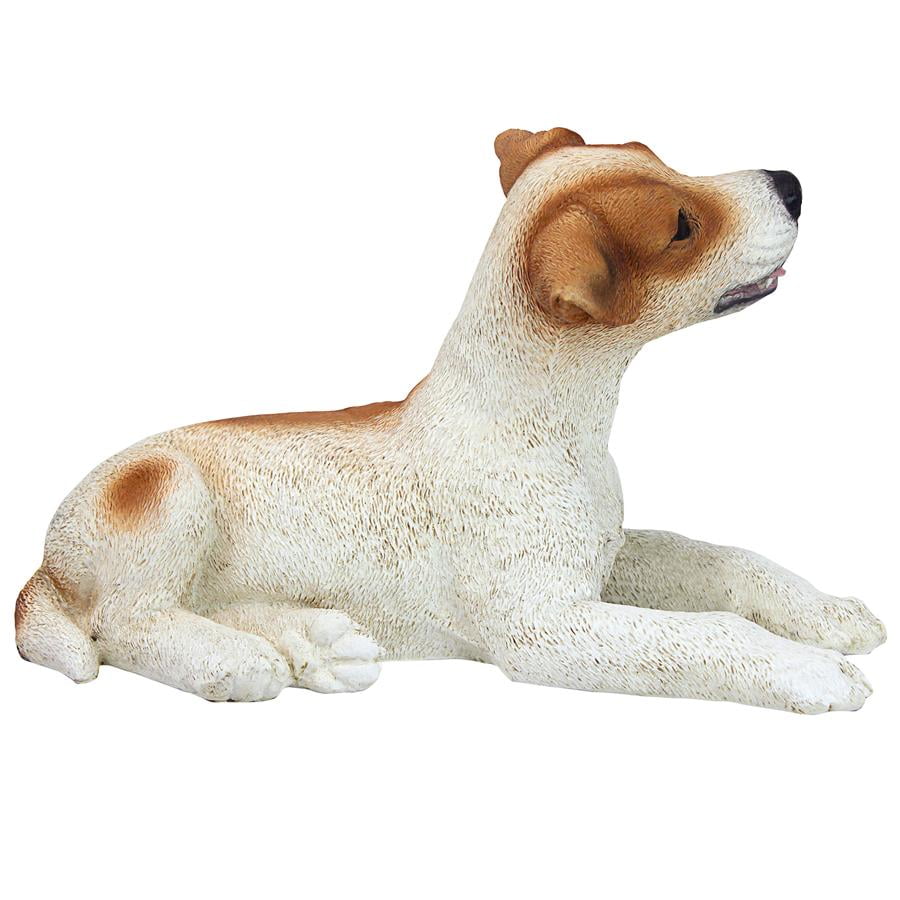 Design Toscano Black and White Jack Russell Puppy Dog Statue, Multicolored  by Design