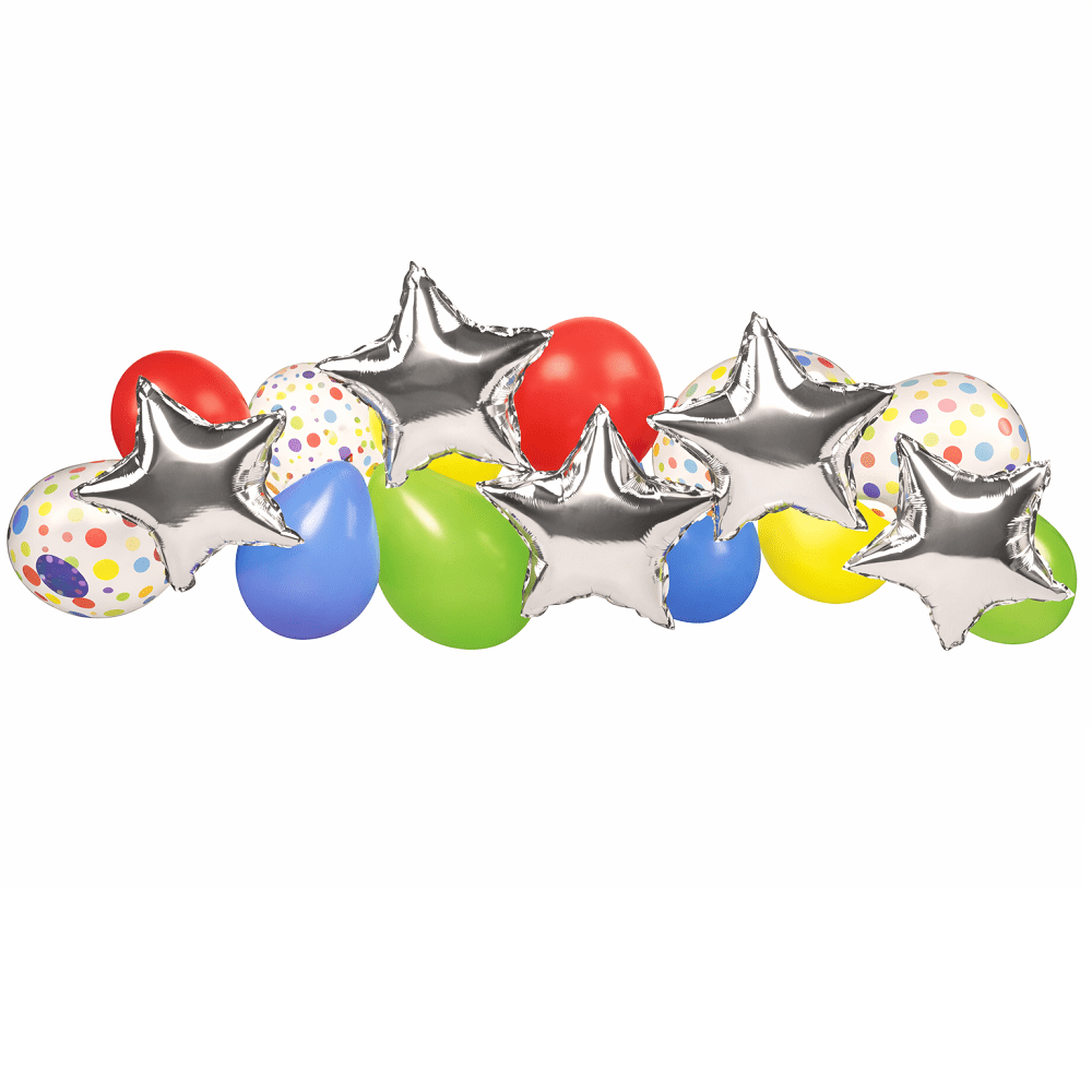 Way to Celebrate Multi-Color Latex Balloon Arch Kit 18 Count