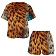 thumbnail image 3 of Leopard Print Pattern Print Women'S Pajamas Set Summer Sleepwear Sets 2 Piece Lounge Set, 3 of 7