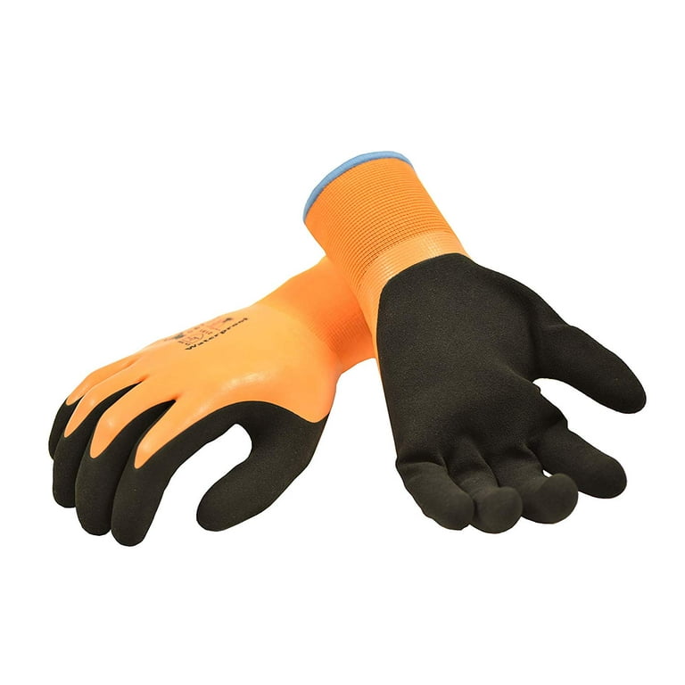 G & F Waterproof Winter Gloves for Outdoor Cold Weather L Orange