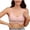 Pink, variant on Ytndtr Wireless No Underwire Bra for Women V-Neck Lace Trim Supportive Seamless Bra Comfortable Tshirt Bralette