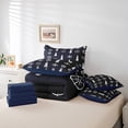 thumbnail image 4 of Erosebridal Ocean Anchor Lighthouse Bedding Sets Twin Size,Nautical Theme Comforter Sets with Sheets,Breathable Reversible Bed in a Bag Twin size,Marine Decor,7pcs, 4 of 6