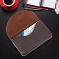 thumbnail image 4 of Portable Leather Business Name Card Holder Case Wallet Credit Card Holder Case (Coffee), 4 of 10