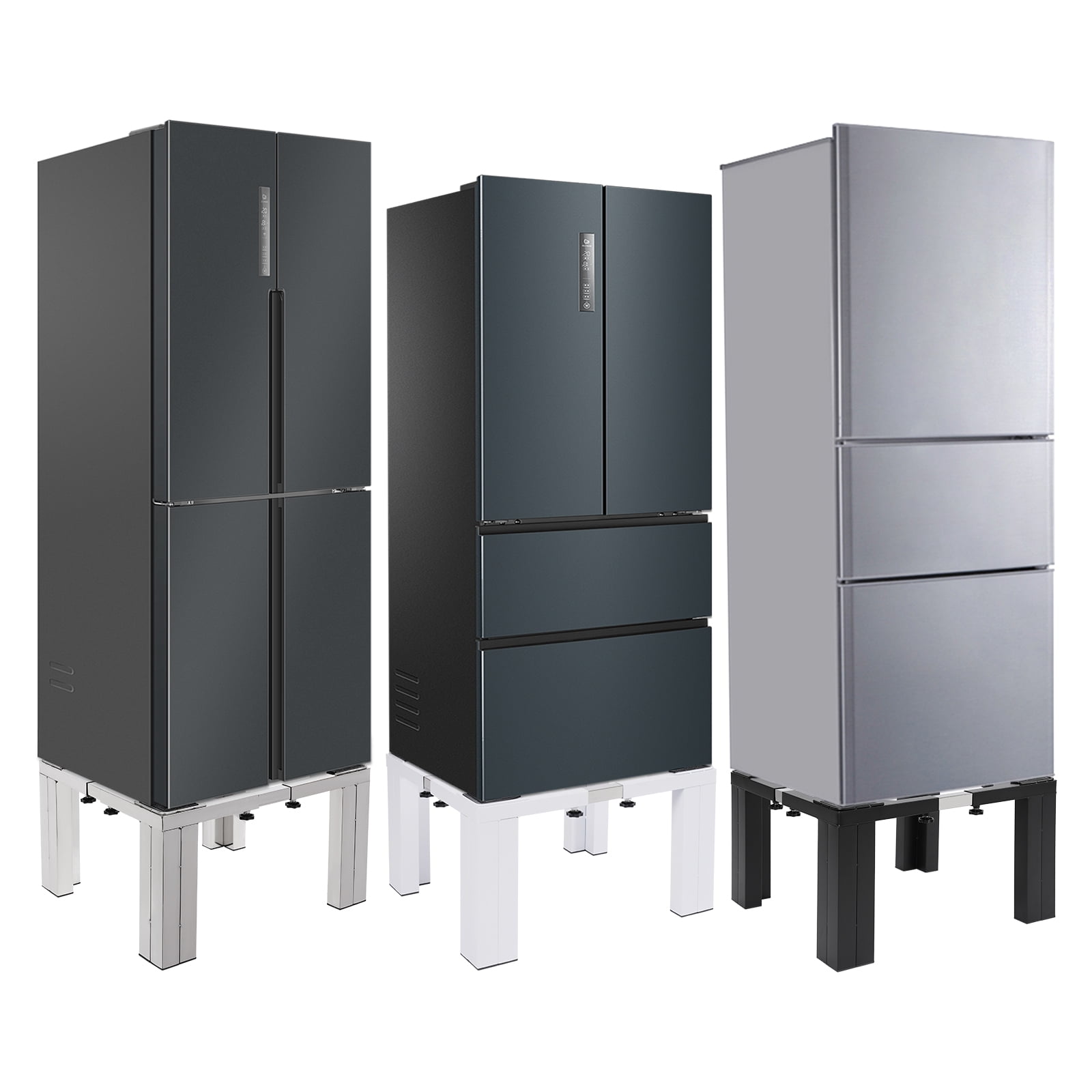 Adjustable Washing Machine Stand with Strong Load-bearing Capacity of 1102.31lbs, Anti-slip Pads, 43-66cm Adjustable Width & Height