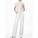 thumbnail image 4 of Jeans Sidefeel para mujer, pierna ancha, cintura alta, color blanco, talla 4, 4 of 6
