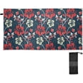 thumbnail image 2 of Dreamtimes Red Flower Beach Towel Quick Dry Absorbent Bath Towels Sandproof Lightweight Towel for Gym Yoga Sports Swimming 31x71in, 2 of 7