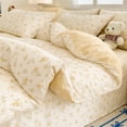 thumbnail image 2 of JOLUSERE 3PCS Yellow Roses Floral Duvet Cover King Set, Soft Orange Leaves Pattern Aesthetic Reversible Comforter Cover Set for Adults, 2 of 10
