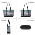 thumbnail image 6 of FORMRS Canvas Laptop Tote Bag for Women with 15.6" Computer Compartments Shoulder Handbag, Purple Forest Scene, 6 of 7