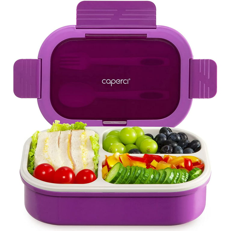 Caperci Stackable Bento Lunch Box for Kids - Large Size All-in-One Bento  Box Adu