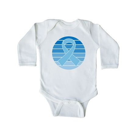 

Inktastic Prostate Cancer Graves Disease Awareness Ribbon Gift Baby Boy or Baby Girl Long Sleeve Bodysuit