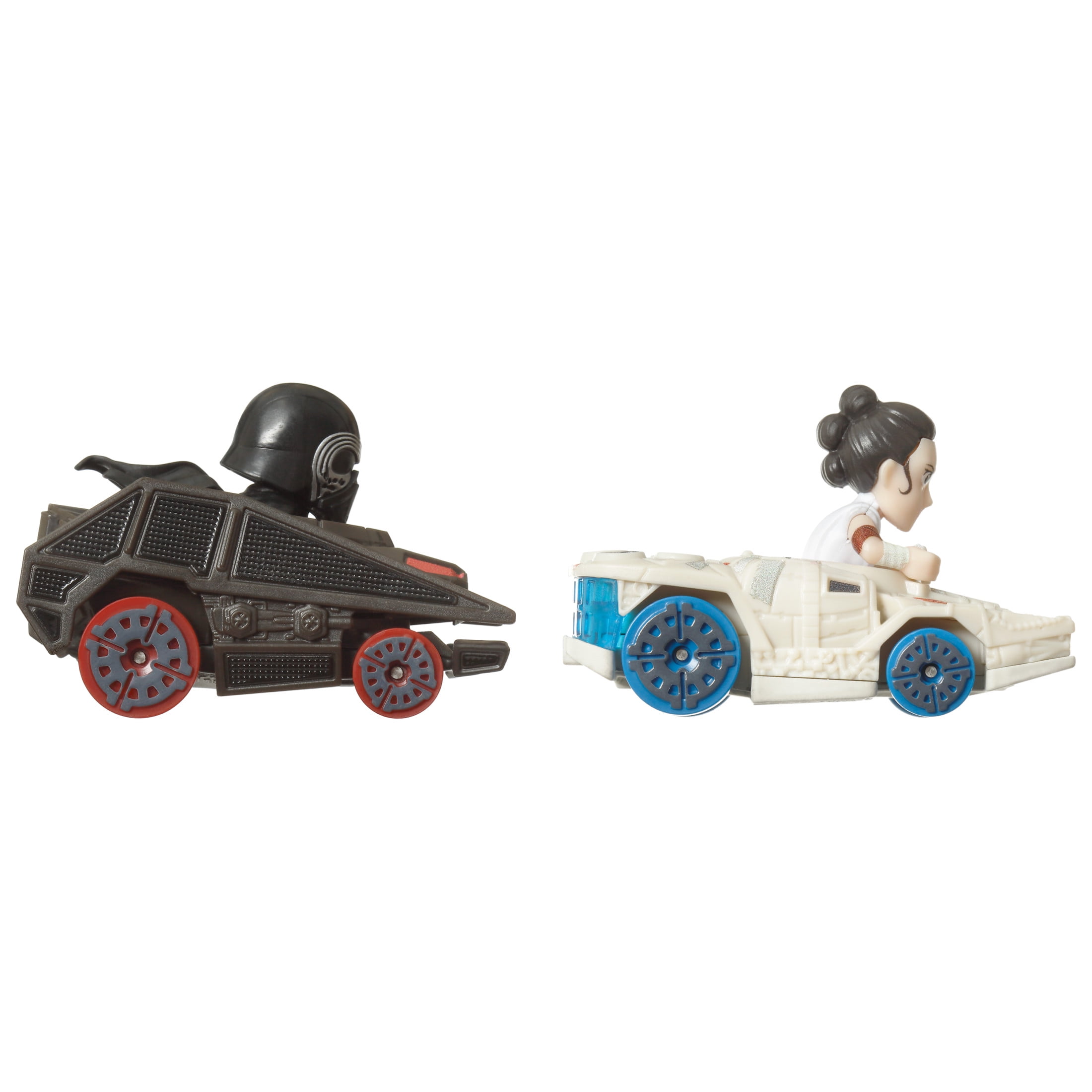 Hot Wheels RacerVerse Die-Cast Cars, Set of 2 Toy Vehicles with Character Drivers Optimized for RacerVerse Track (Styles May Vary)