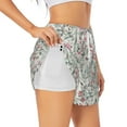 thumbnail image 3 of Lsque Fairy Floral Printed Women's Running Shorts with Liner Pockets,Elastic Quick Dry Workout Athletic Gym Yoga Shorts,Womens High Waist Shorts-X-Large, 3 of 9