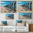thumbnail image 4 of Designart "Coastal Simplicity Beach Fence I" Nautical & Beach Floater Framed Wall Art Living Room, 4 of 7