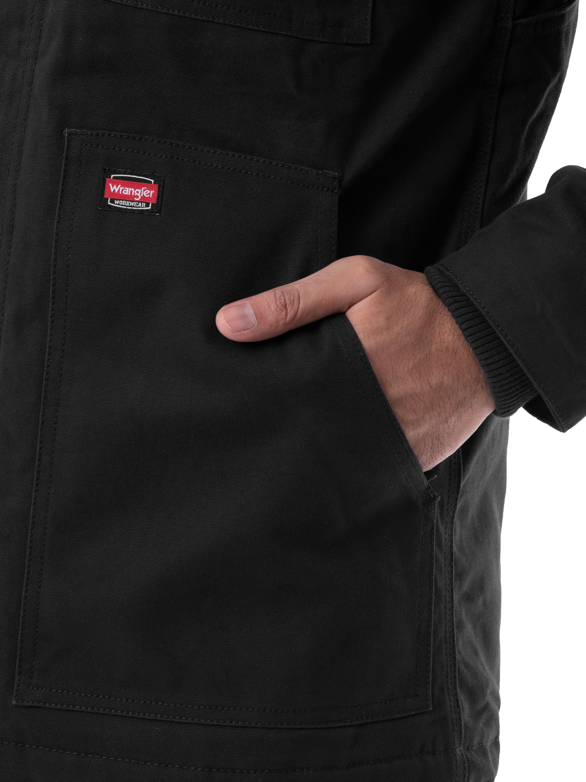 Wrangler Workwear Men's & Big Men's Insulated Duck Quilted Lined Full Zip Jacket, Sizes S-5XL