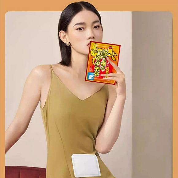 XYAIYT Self Heating Warm Stickers for Feet,Tummy,Waist Abdomen,Long Lasting Disposable Heating Patches for Pain Relief and Relaxed,Ideal for Outdoor Activities,Menstrual Cramps Cold Weather(Yellow)