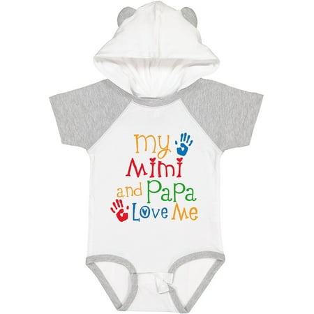 

Inktastic Mimi and Papa Love Me Gift Baby Boy or Baby Girl Bodysuit