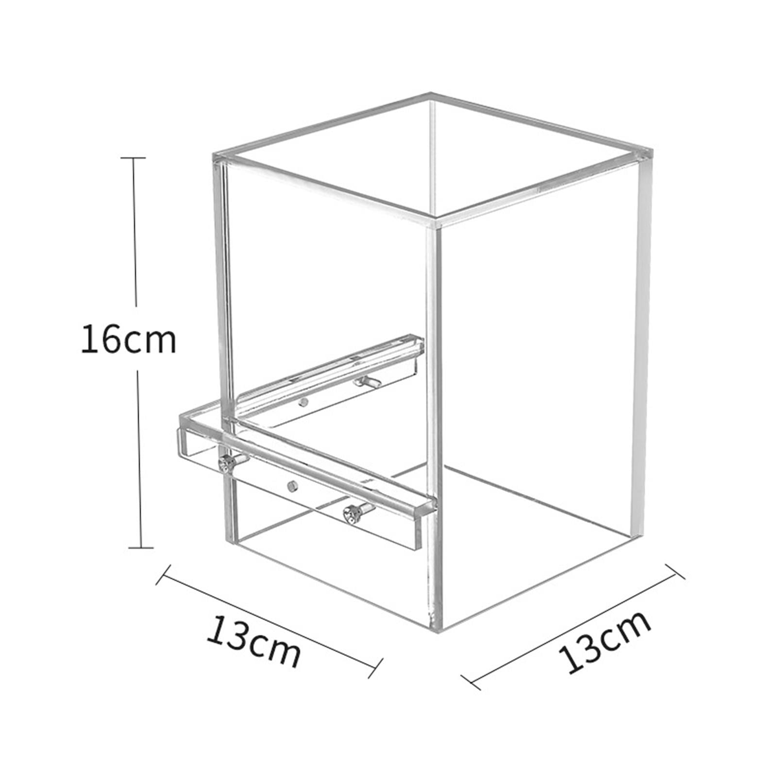 Bvdfgk Mini Aquarium Negative Pressure Fish Tank Acrylic Inverted Above Water Fish Tank Creative Landscaping Fish Breeding Suitable for Office Desk Home