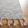thumbnail image 5 of SAFAVIEH Dhurries Ksenija Solid Wool Runner Rug, Dark Grey/Beige, 2'3" x 8', 5 of 10