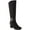 Black MC, variant on Karen Scott Womens Isabell Faux Leather Pull On Knee-High Boots