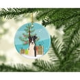 thumbnail image 2 of Merry Christmas Tree Smooth Fox Terrier Ceramic Ornament, 2 of 3