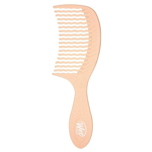 Coconut , The Wet Brush Go Green Oil Infused Treatment Comb - Pack of 2 with SLEEKSHOP Teasing Comb