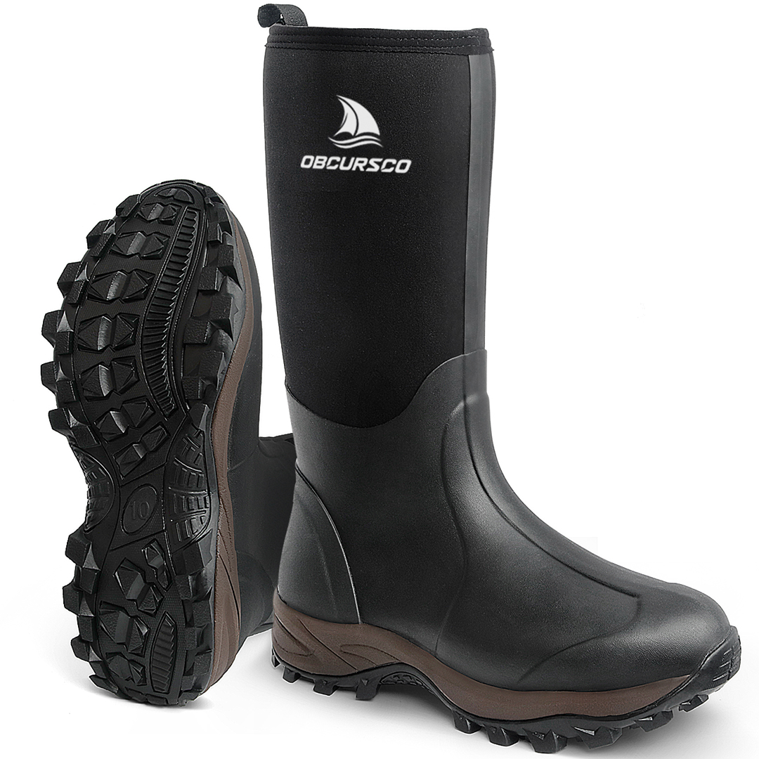 Obcursco Rubber Hunting Boots for Men 