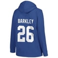 thumbnail image 3 of Women's Profile Saquon Barkley Royal New York Giants Plus Size Player Name & Number Pullover Hoodie, 3 of 3
