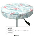 thumbnail image 4 of Bingfone Tropical Flamingo Padded Round Bar Stool Cover Cushion with Elastic Fabric Round Chair Seat - Tropical Flamingo, 4 of 7