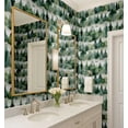 thumbnail image 4 of S4sassy Removable Nature-inspired Waterproof Wall Wrap, Finish Wallcover, Jungle Print Contact Paper for Walls, Cabinets, Dresser, Self Adhesive Vinyl Wallpaper Roll- Green (25"x240"), 4 of 9