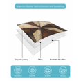 thumbnail image 5 of Rustic Star Brown Queen Size Down Alternative Comforter, Lightweight Comforter Quilt Bedding Set with Pillow Shams Vintage Farmhouse Wooden Grain Art All Seasons Bed Comforter Duvet Insert 90"x96", 5 of 7