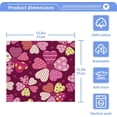 thumbnail image 5 of Coolnut Valentine's Day Love Heart Washcloths 2 Pack, Highly Absorbent Soft Cotton Fingertip Towels for Bathroom, Kitchen, Gym, Spa, Home Decor, 12 x 12 Inch Washcloth Gift, 5 of 7