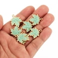 thumbnail image 3 of Uxcell Maple Leaf Pendants, 20 Pack Enamel Tree Leaf Beads Metal Leaves Charm for Jewelry Making, Green, 3 of 5
