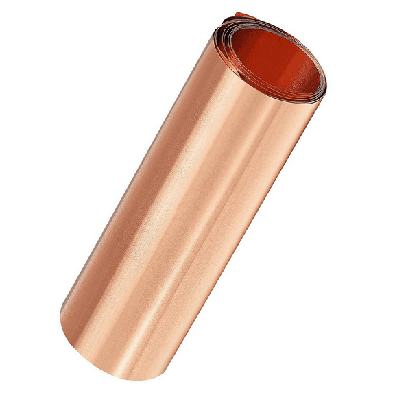 2X Copper Sheet Roll, Metal Foil Plate 1000mm x 100mm x 0.03mm