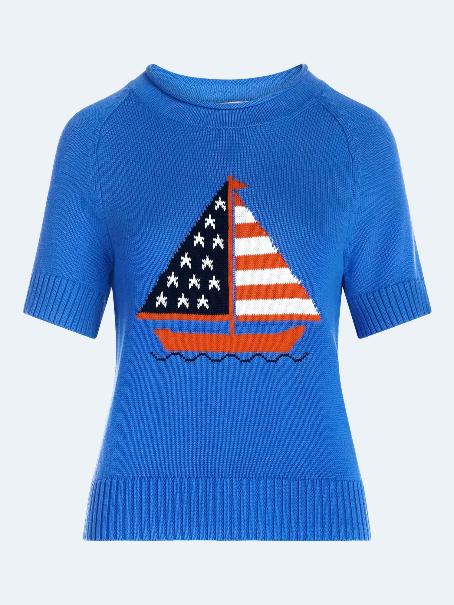 Free Assembly Women's and Women's Plus Roll Neck Cotton Sweater with Short Sleeves, Sizes XS-4X