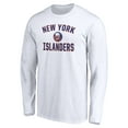 thumbnail image 2 of Men's White New York Islanders Victory Arch Long Sleeve T-Shirt, 2 of 3