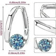 thumbnail image 2 of 3 Pairs Lymphvity Germanium Earrings, Unclog Lymphatic Node Magnetotherapy Hoop Earrings, Lymphvity Magnetic Therapy Germanium Earrings Women, 2 of 5