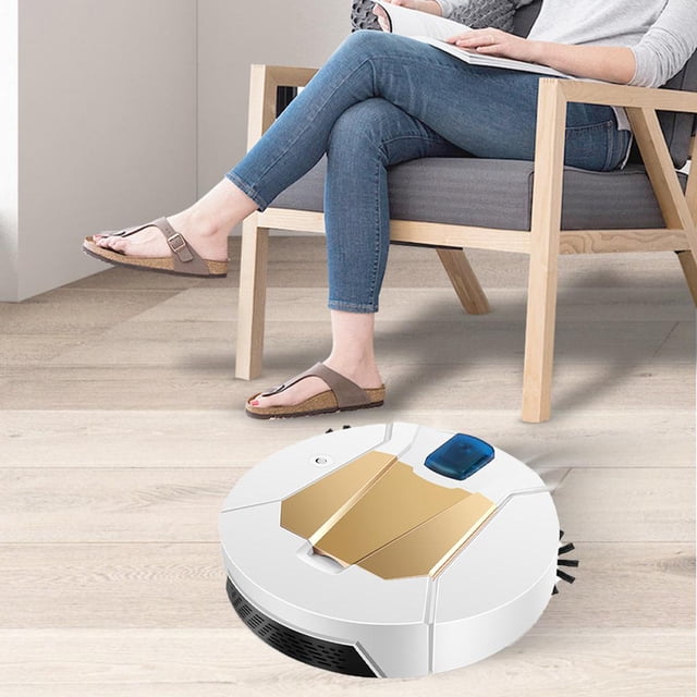 MINI inalámbrico Aspirador de limpieza doméstica Trapeador húmedo seco 3.7V 5W Aspiradora inteligente para piso duro Azulejos de cerámica Cab Soledad Aspiradora Robot
